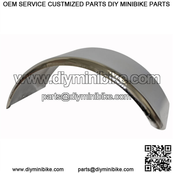 Chrome Mini Bike Fender - 4.75" Height