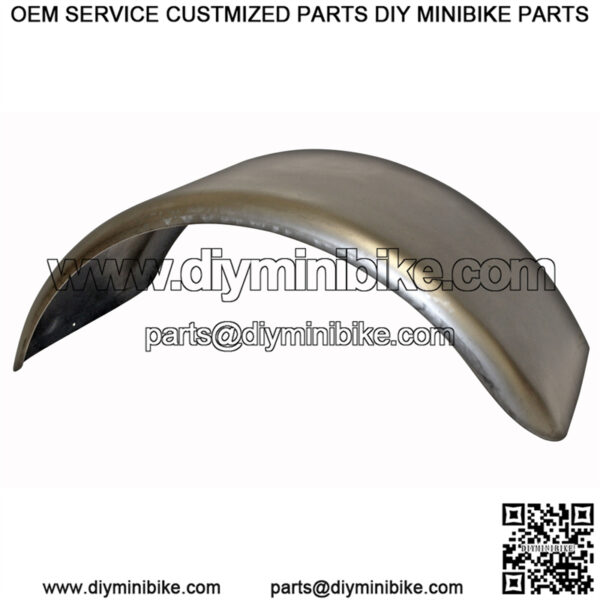 Unplated Mini Bike Fender - 4.75" Height