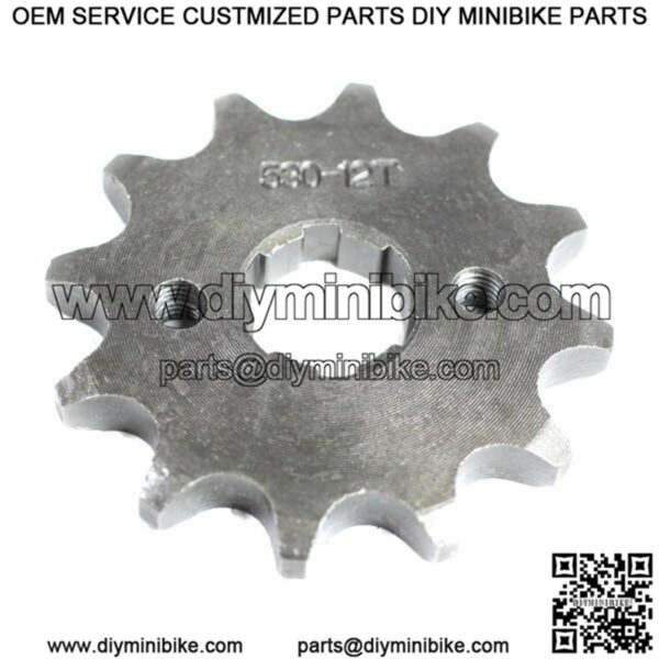 #530 Front Sprocket for Chinese ATV's (12T, 14T, 15T, 16T, or 17T)