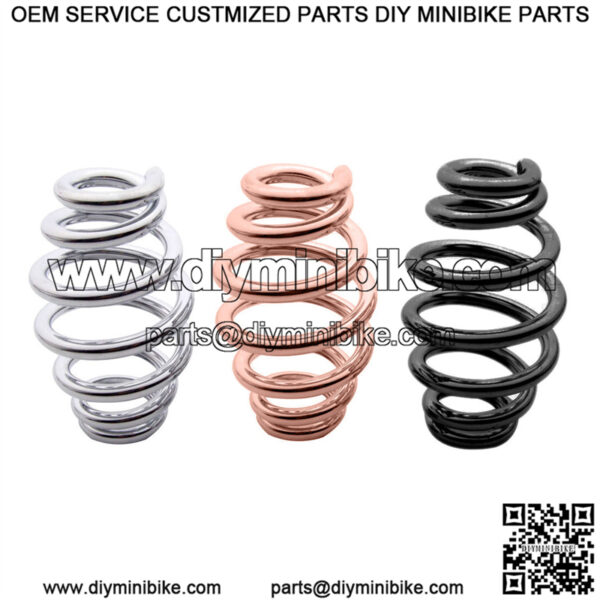 3" Seat Spring (Chrome, Black, or Copper)