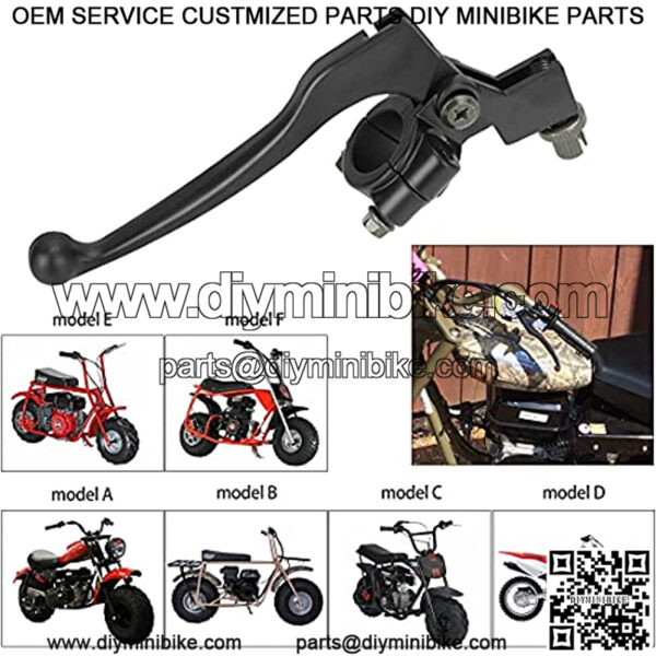 Left Brake Handle Clutch Lever Perch for 196cc 6.5HP CT200U BT200X Trail 200 CT200U-EX CC100X Baja Monster Moto Mini Bike CRF XR SSR 70 80 Suzuki KX65 Yamaha Pit Dirt Bike - Image 4