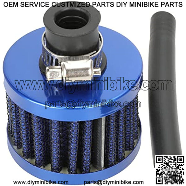 212cc Air Filter Jet Kit Cold Air Intake Filter Breather Turbo Vent Cleaner for Predator 196cc 6.5Hp GX160 GX200 TrailMaster MB200 Baja Warrior MB200 KT196 RB200 Mini Bike Go Kart Engine Blue - Image 5