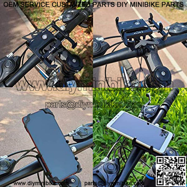 Bicycle & Motorcycle Phone Mount, Aluminum Bike Phone Holder Mount with 360?? Rotation for iPhone 11 12 13 Pro Max Mini X XR Xs Plus, Samsung S21 S20 S10 Note20/10 4-7 Inch - Upgraded - Image 4