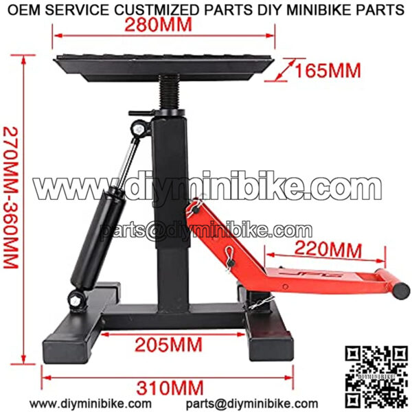 Motorcycle Dirt Bike Stand Lift Jack Hoist Table Height Adjustable Lifting Stand Dirt Bike Accessories - Image 3