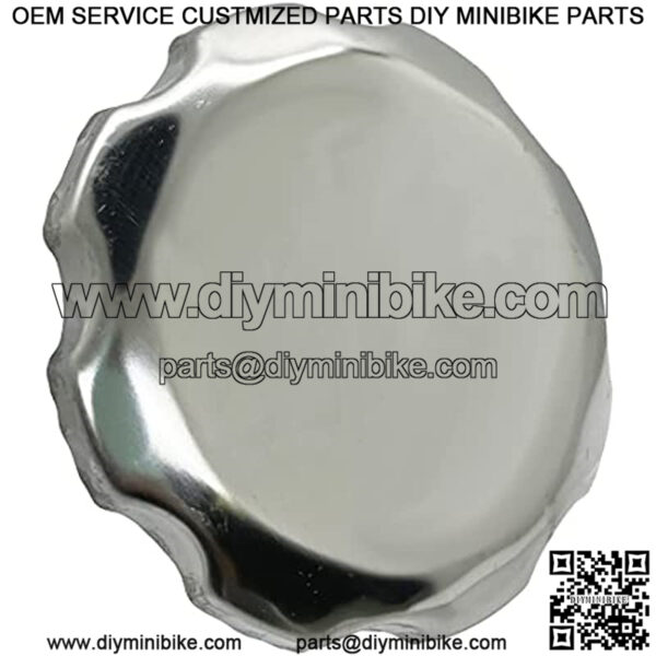 Metal Fuel Tank Cap for CT200U CT200U-EX Honda GX160 GX200 Baja MB165 MB200 Mini Bike, Chrome Finish Gas Cap, 37mm 168F, 5.5HP 6.5HP Mini Bikes, Mopeds, ATVs