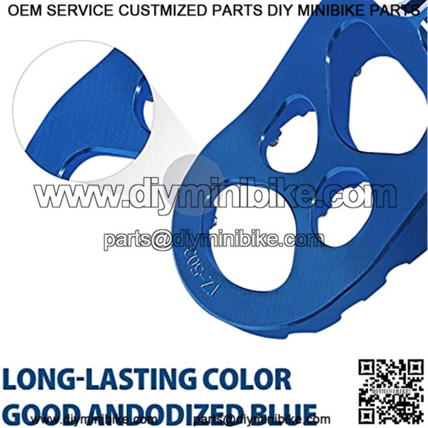 Foot Peg Footpegs Foot Rest Compatible with RM125 RM250 RM250Z RMX250 DR-Z400 DR-Z400E DR-Z400S DR-Z400SM KLX400R Blue - Image 3