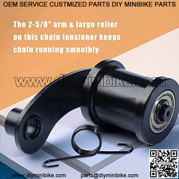 Mini Bike Chain Tensioner with 1-3/4" Roller Arm Spring Compatible with Powersports CT100U CT200U Trail CT200U-EX Mini Bikes 196cc Massimo MB200 MB165 Hensim Baja Heat Warrior - Image 4