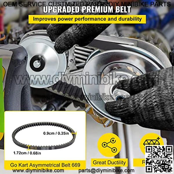 Torque Converter CVT 2HP-7HP 3/4" Go Kart Clutch 212CC 30 Series Mini Bike 10T #40 41 Chain and 12T #35 Replacement Set TAV2 30-75 218353A Manco CVT Clutch Small Engine Drive Belt - Image 4