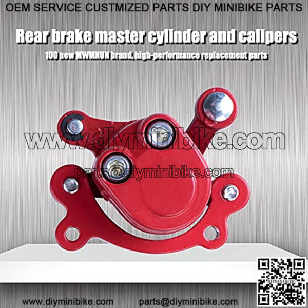 Rear Disc Brake Caliper with Brake Pads Compatible with Predator 212 Moto MM-B80 80CC 2.5HP MM-B105 MBX10 MBX11 MBX12 Mini Dirt Bike Classic 47cc 49cc Pocket Bike Stand Up Goped Scooter - Image 3