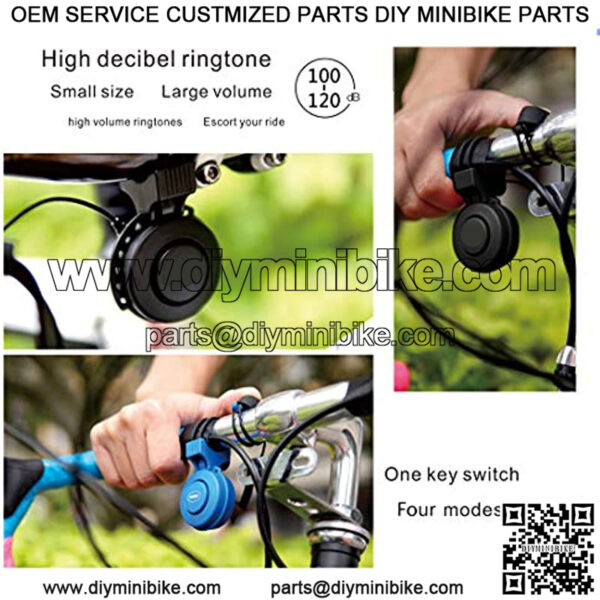 Electric Bike Horn Electronic Bicycle Bell 100-120 DB Waterproof 4 Sound Modes with Rechargeable Battery - Image 5