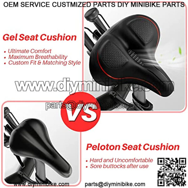 Oversized Bike Seat for Peloton Bike & Bike+, Peloton Spin Bikes Saddle Replacement Seats, Seat Cushion for Men & Women Compatible with Peloton, Bike Seats for Comfort Wide, Accessories for Peloton - Image 5