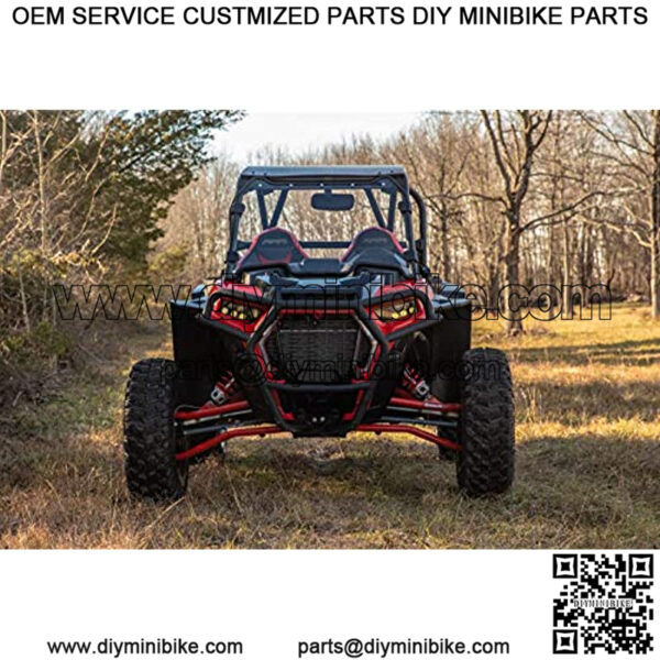 Fender Flares Mud Guards for 2014+ Polaris RZR XP 1000 / XP 4 1000 | Extreme Durability | Protect Against Rocks, Dirt, Sand, & Mud | Additional 8.5?? of Protection | Front Only - Image 4