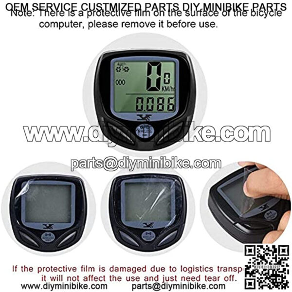 Bicycle Speedometer and Odometer Wireless Waterproof Cycle Bike Computer with LCD Display & Multi-Functions - Image 2