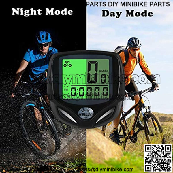 Bicycle Speedometer and Odometer Wireless Waterproof Cycle Bike Computer with LCD Display & Multi-Functions - Image 3