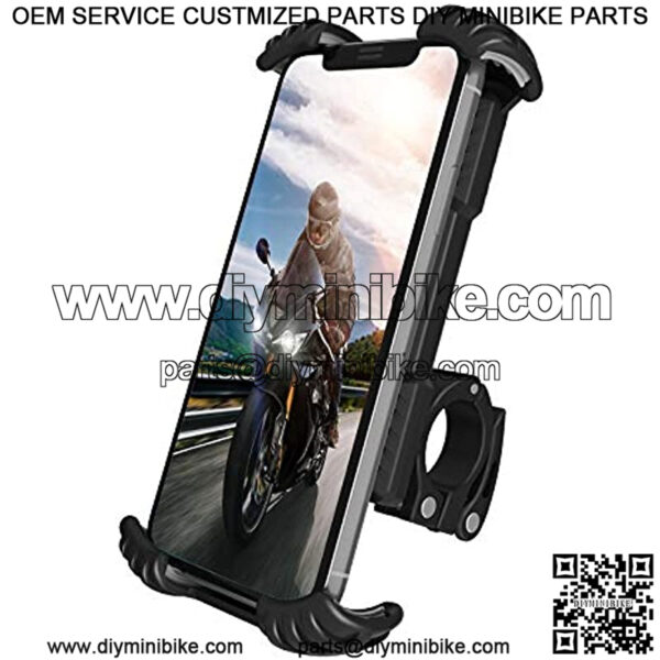 Bike Phone Holder Motorcycle Phone Mount Motorcycle Handlebar Cell Phone Clamp Phone Clip for 4.7" - 6.8" Cellphone