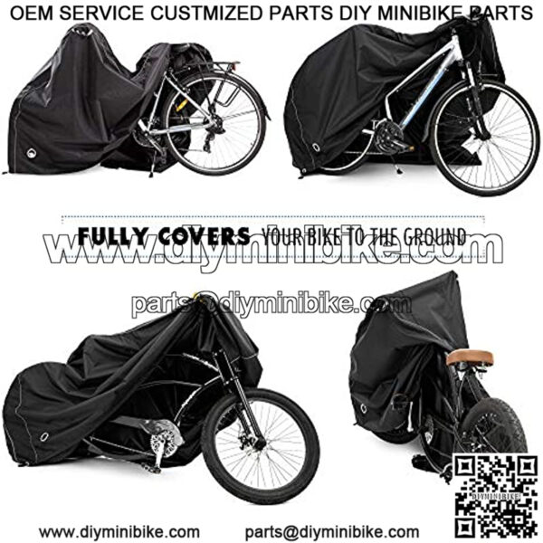 Bike Covers | Styles - Outdoor Storage or Transportation/Travel | Waterproof, Heavy Duty, 600D, 300D, or 210D Oxford Ripstop Materials | Sizes L, XL, XXL for 1,2 or 3 bikes | Offers Constant Protection Through All 4 Seasons For All Bicycles On Or Off The Rack - Image 2