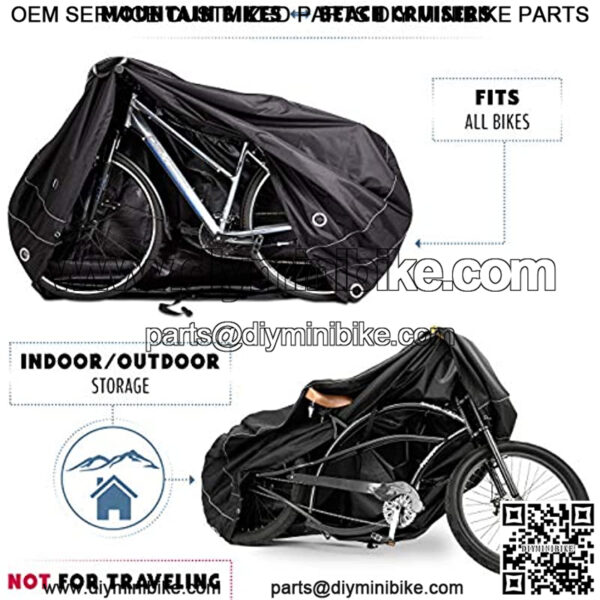 Bike Covers | Styles - Outdoor Storage or Transportation/Travel | Waterproof, Heavy Duty, 600D, 300D, or 210D Oxford Ripstop Materials | Sizes L, XL, XXL for 1,2 or 3 bikes | Offers Constant Protection Through All 4 Seasons For All Bicycles On Or Off The Rack - Image 3