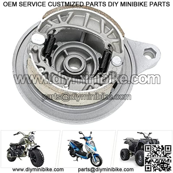 CG125 105mm Drum Brake Shoes Pads for 6.5hp 196cc Baja MB165 MB200 BT200X CT200U CT200U-EX Massimo Motorsports Mini Bike CRF70 TaoTao GY6 49cc 50cc Scooter Moped ATV 2 Pack - Image 2