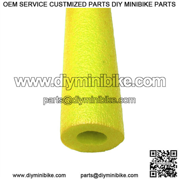 1-1/4" ID Foam Tubing, Yellow