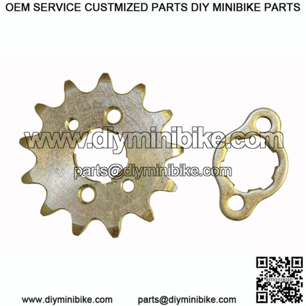 13T Sprocket & Retaining Plate for 90cc