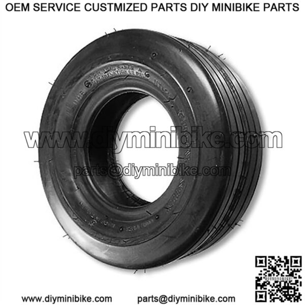 16 x 6.50-8 Ribbed Tire Flat Profile