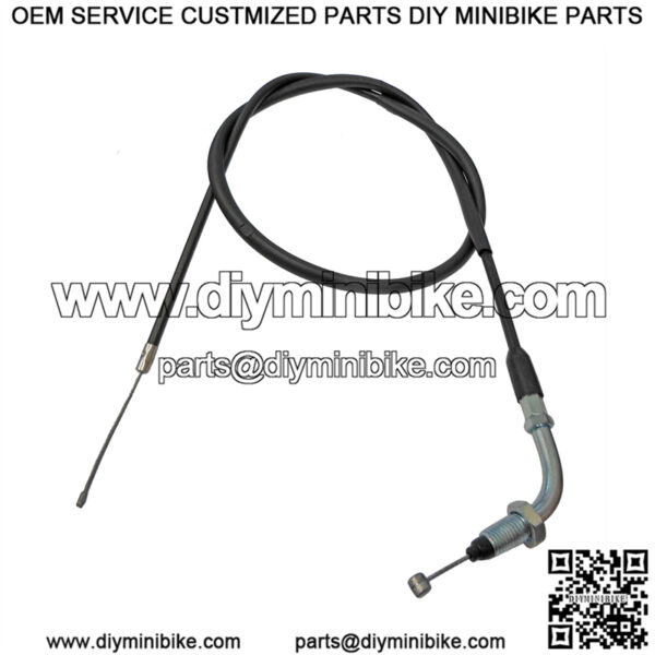 36" Throttle Cable with Nipple & Barrel