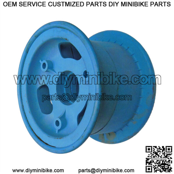 4" Plastic Split Wheel, 3" wide (Blue)