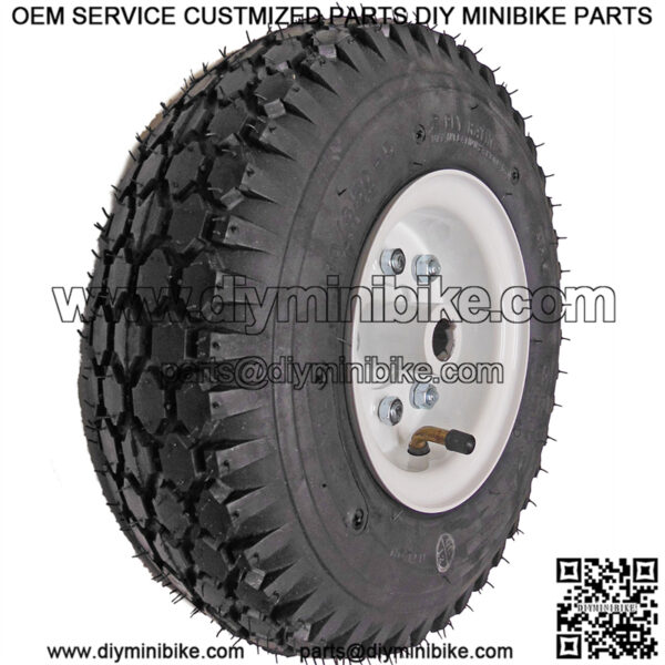 4.10/3.50 Studded Tire with Split Rim (1" Bore) - Rear