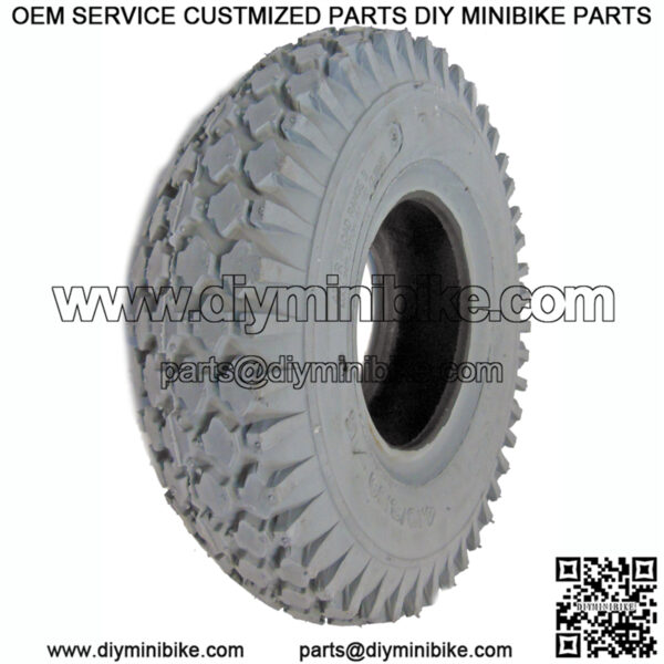 4.10/3.50-4 Studded Tire (Gray)