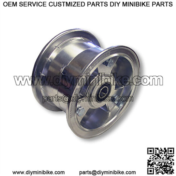 6" Aluminum Wheel, 3 or 3.5" wide, 5/8" ID Bearing