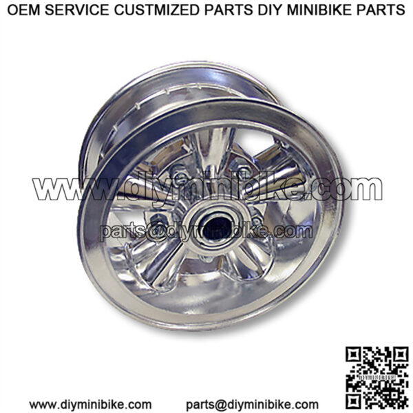 6" Aluminum Wheel, 3" wide, 3/4" ID Bearing