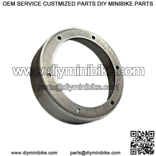 6" Brake Drum (5-1/4" Bolt Circle) Steel or Chrome Plated