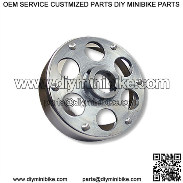 6" Brake Drum with Hub (Riveted) 1" or 1-1/4" Bore