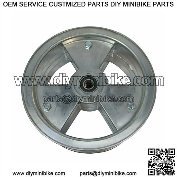 8" Aluminum Wheel, 3" Wide, 5/8" ID Bearing