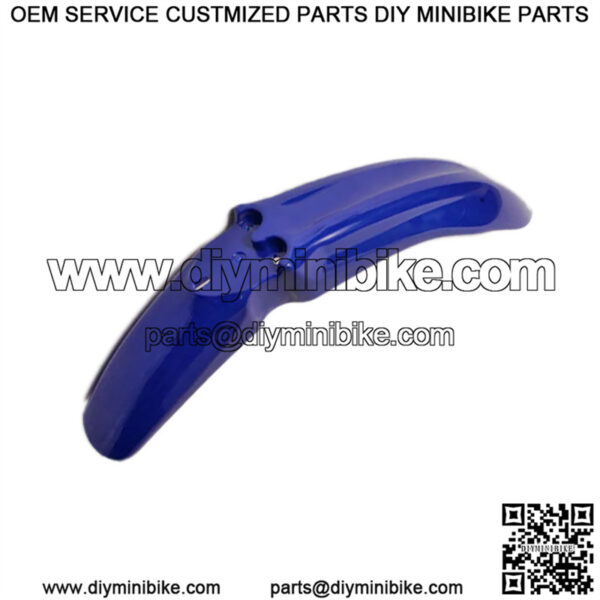 Front Fender, Blue, for DR125 & DR150 Dirt Bikes