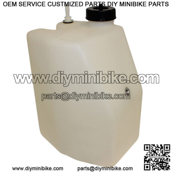 Plastic Hex Fuel Tank - 3 Quart (Vertical)