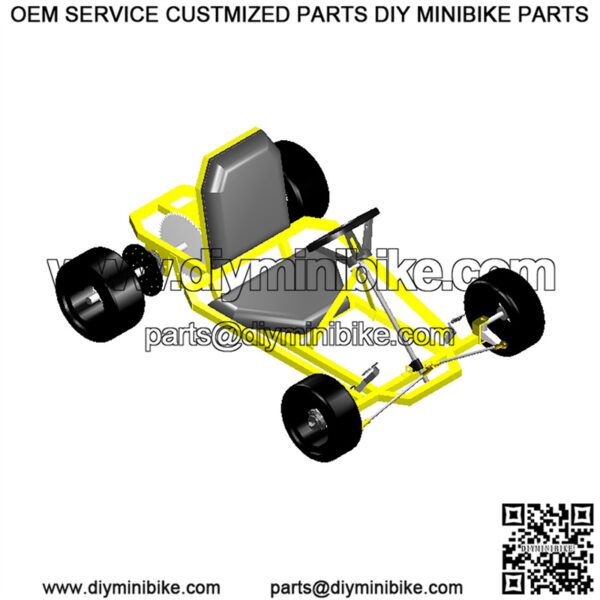 Kit for Recluse Kart Plan from Spider Carts Parts Only! Plans must be purchased separately from Spider Carts.