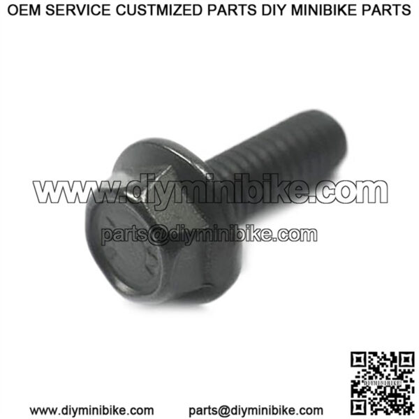 M6-1.0 x 12mm Hex Flange Bolt