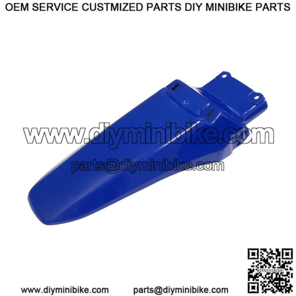 Rear Fender, Blue, for DR125 & DR150 Dirt Bikes