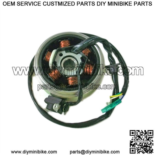 Stator Assembly - 6 Pole for GY6, 150cc Engine