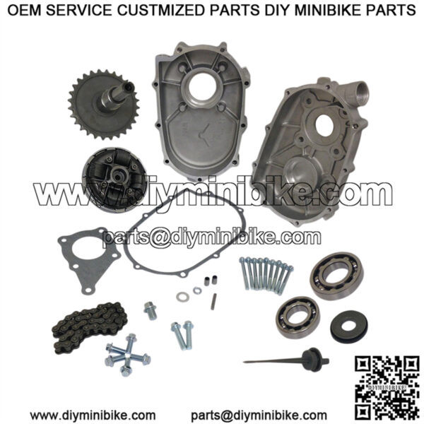 2:1 Reduction Gearbox Kit for Honda 6.5HP GX200 Engine (20mm)