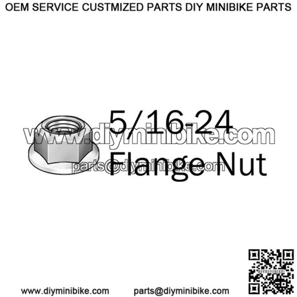 5/16-24 Hex Flange Nut