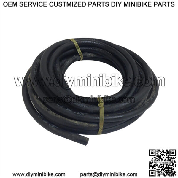 Black Neoprene Fuel / Oil Line - 1/4" x 25'