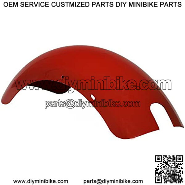 Plastic Rear Red Fender for the Baja MB165 & MB200 (Baja Heat, Mini Baja, Baja Warrior) Mini Bike