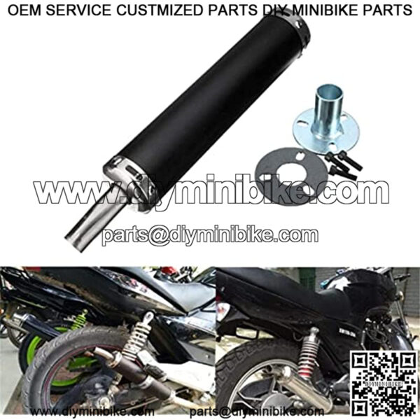 22mm Motorcycle Exhaust Muffler Pipe System For Motorcycle Street Dirt Bike Pipe Silencer Racing - Image 2