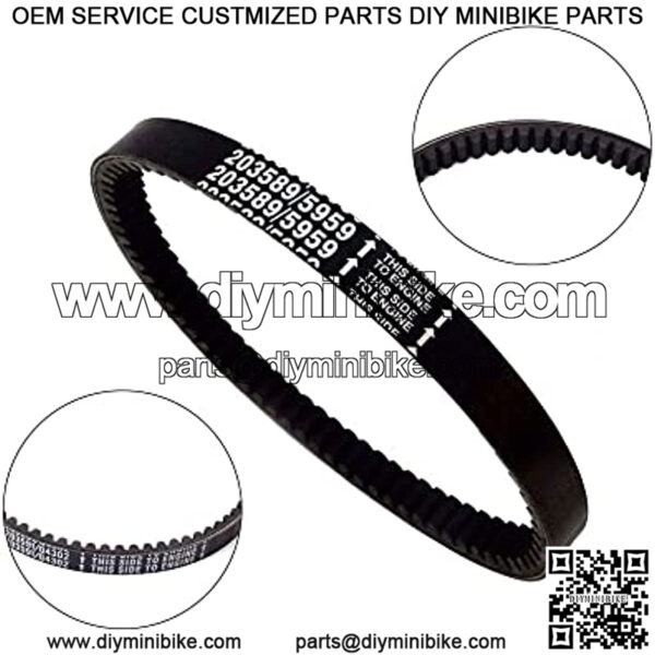 3pcs 30 Series Go Kart Drive Belt Replaces Manco 5959 / Comet 203589 - Image 2