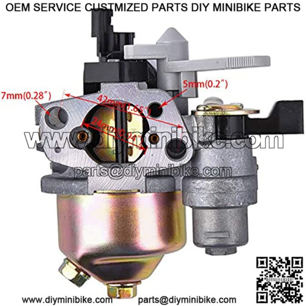 Carburetor Repalcement for Mini Baja MB165 MB200 Warrior Heat 163cc 5.5HP 196cc 6.5HP Carb - Image 2