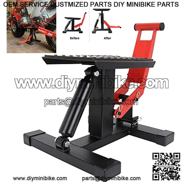 Motorcycle Dirt Bike Stand Jack Lift Table Height Adjustable Heavy Duty Repair Jack Hoist Stand Table Rack Lifting Stand