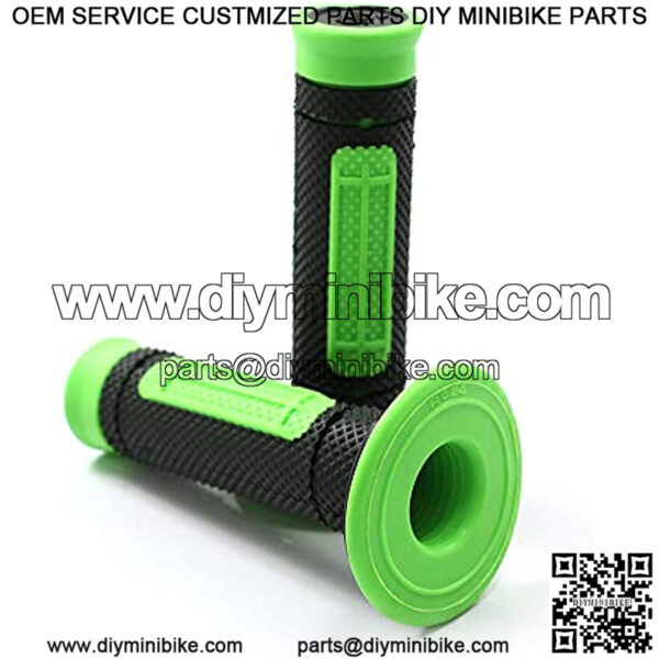 7/8" Hand Grips Throttle Bar Grips for Motorcycle ATV Dirt Pit Bike Motocross Handlebar Grip for Kawasaki KX65 KX85 KX125 KX250 KX250F (Green) - Image 2