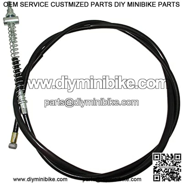 DJ-Motor 63" Rear Drum Brake Cable For 196cc 200cc 5.5HP 6.5HP Coleman Trail CT200U CT200U-EX BT200X Baja MB200 Heat Warrior Mini Bike